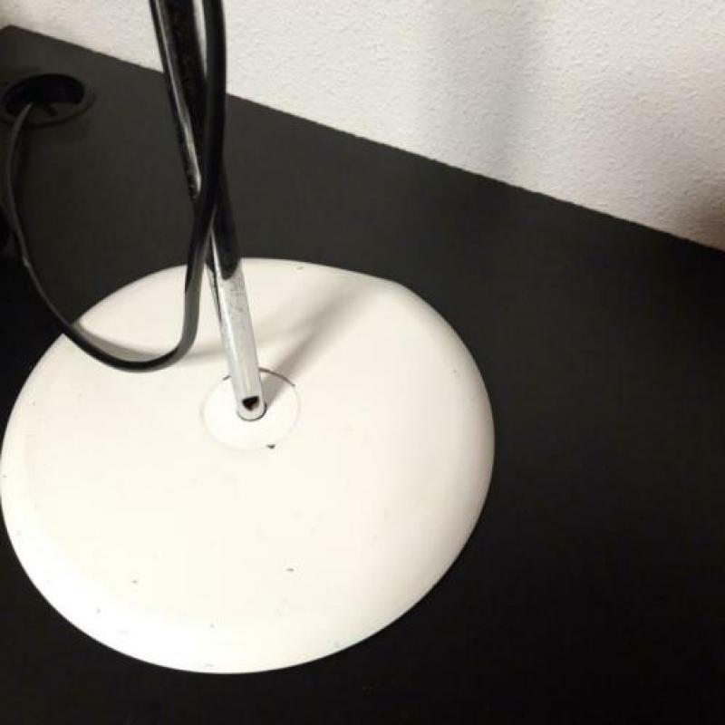 Vintage bureaulamp wit metaal industrieel