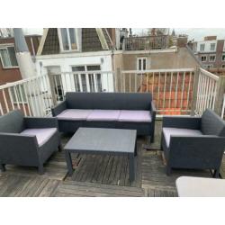 Terras lounge set.