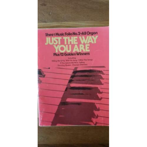sheet blad muziek folio no 2 all organ. just the way you
