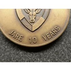 penning 102 BN Jare 10 Years / 49 gram / brons