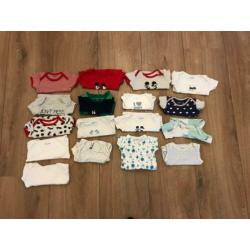 Pakket rompers maat 56