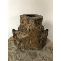 Houten Brocante Ornament Zwaar Eikenhout