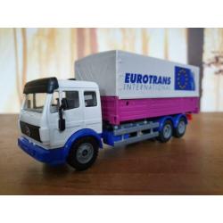 Siku Mercedes SK motorwagen Eurotrans met huif 1:55 nm