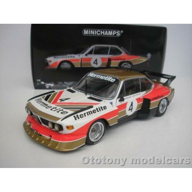 Bmw 3.5 CSL #4 6h Silverstone 1976 1/18 Minichamps