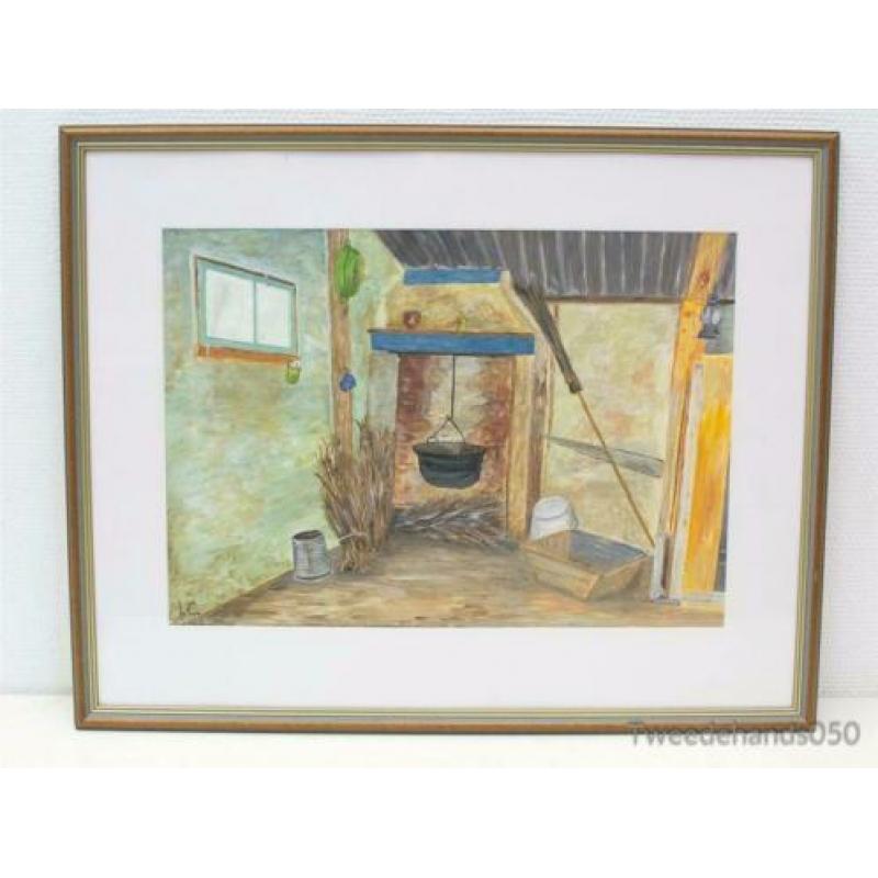Schilderij boerderij 83483