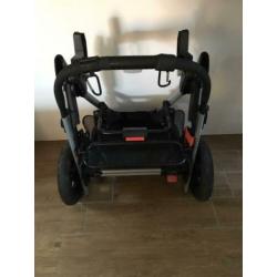 Kinderwagen 3 delig met accessoires kleur zwart grijs