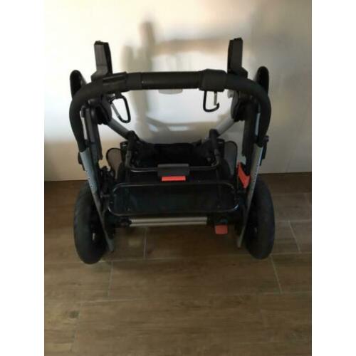 Kinderwagen 3 delig met accessoires kleur zwart grijs