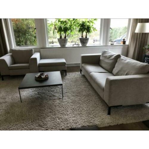 3-zits bankstel en fauteuil Montel