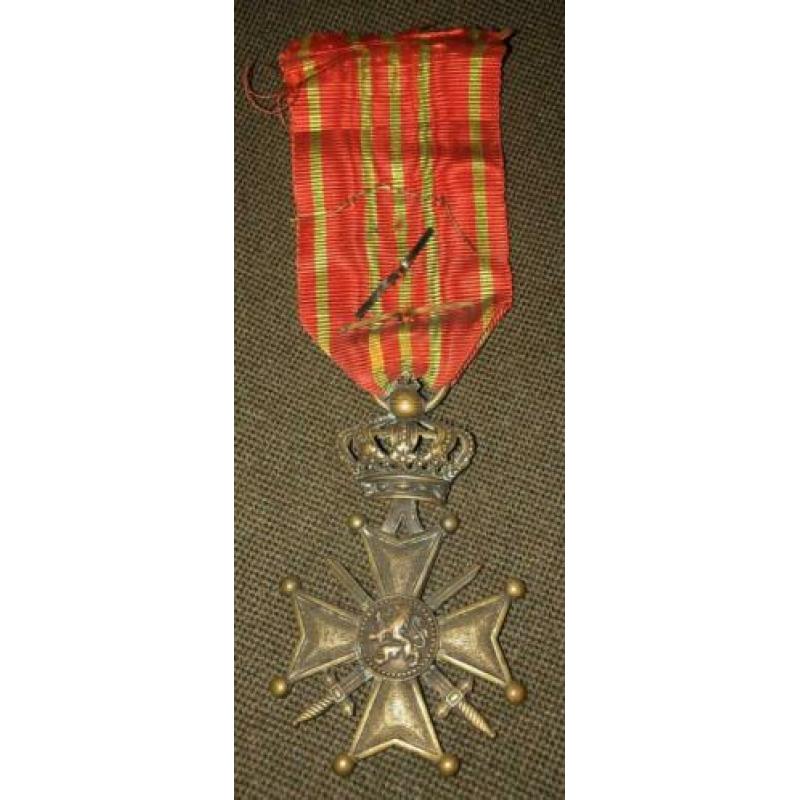 Medaille oorlogskruis 1914 1918 Croix du Guerre ereteken