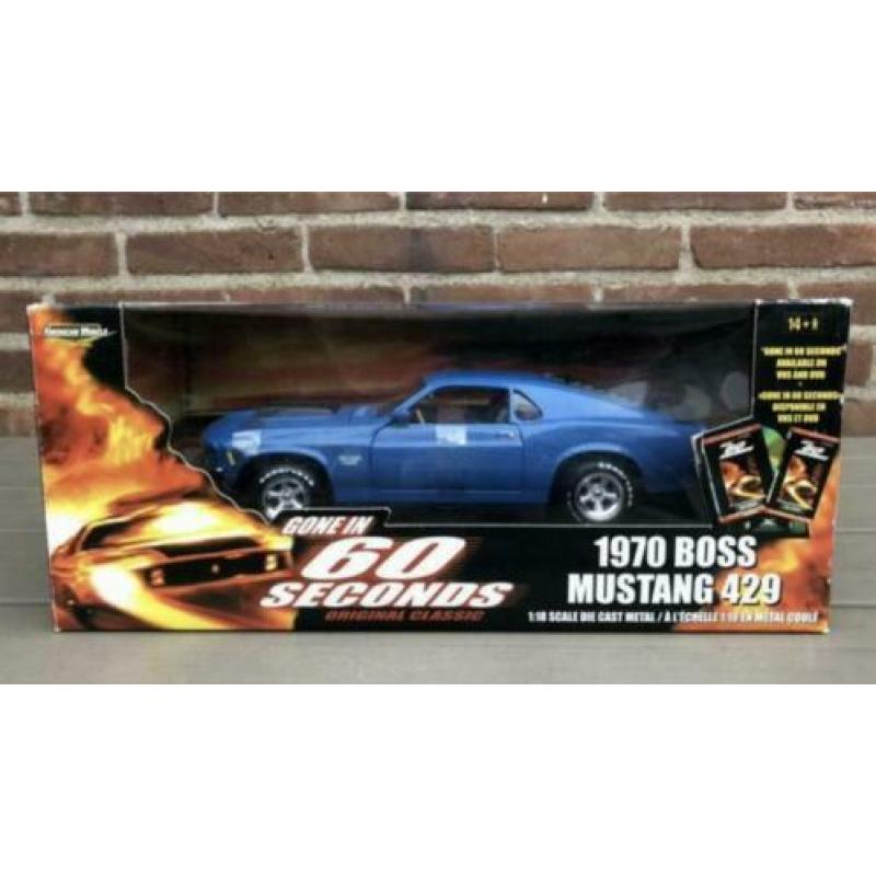 1970 Boss Mustang 429 new in box ongeopend