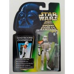 -40% Star Wars POTF Green Tri Logo Sandtrooper with Blaster