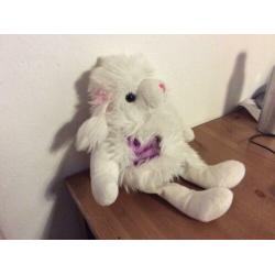 Knuffel lammetje met bontjasje. merk berentoys