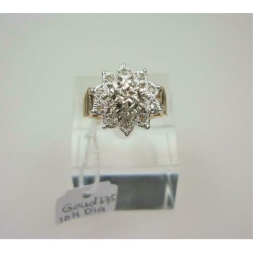 Ring goud met 0.10K diamant / Z6243