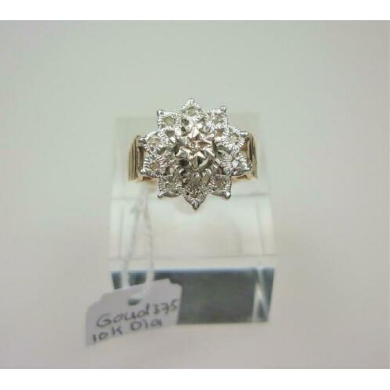 Ring goud met 0.10K diamant / Z6243