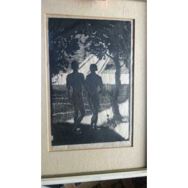 SAMEN OP WEG * GRAVURE IN LIJST * Heel Apart *