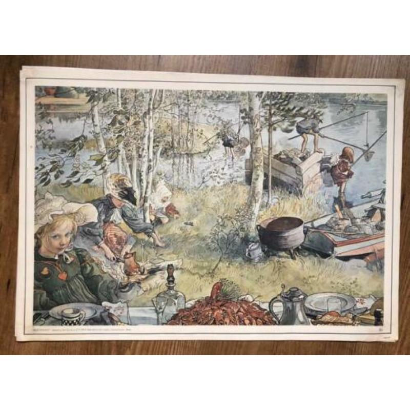Oude posters/reproducties Carl Larsson