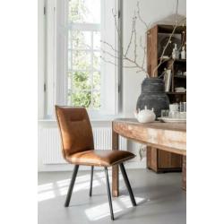 Set van 2 Eetkamerstoel Montana gerecycled leer DTP import