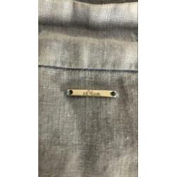 SOliver linnen jurk licht blauw mt 44