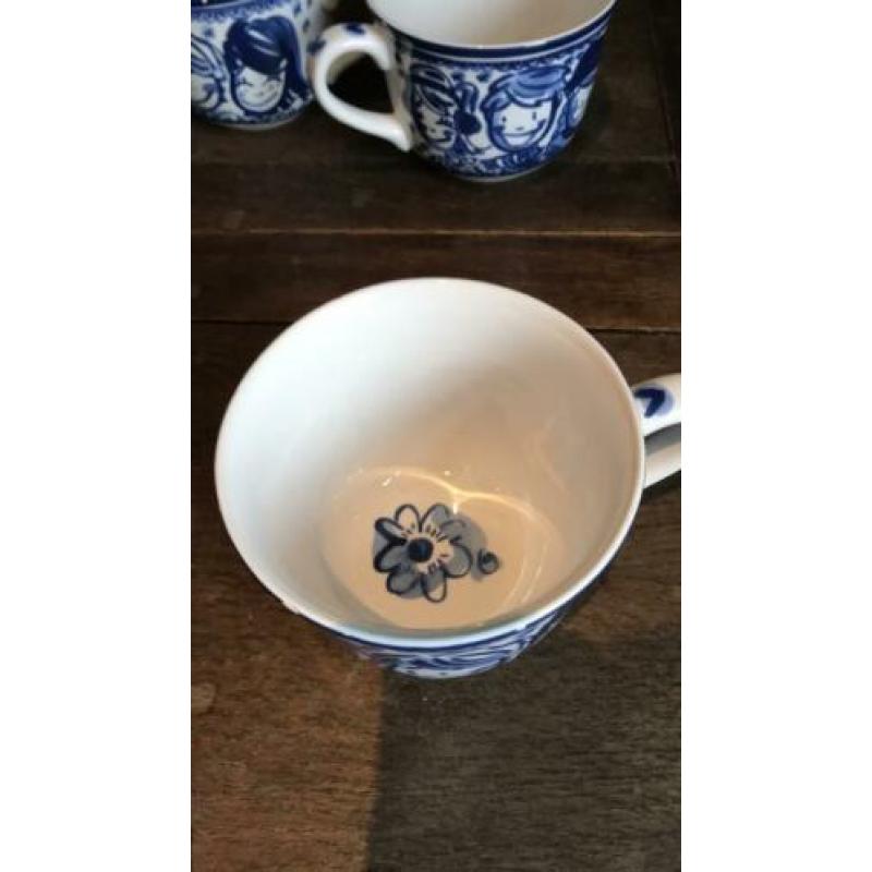 Blond Amsterdam delft soepkommen