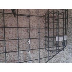 Wandrek metaal zwart 50x50 cm h&s collectie incompleet nieuw