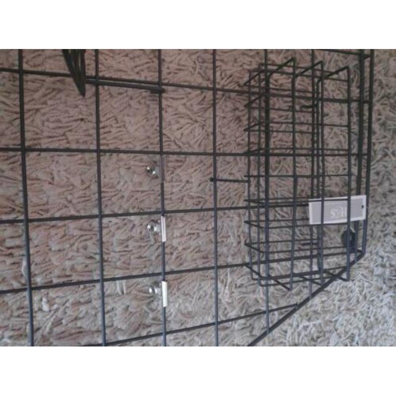Wandrek metaal zwart 50x50 cm h&s collectie incompleet nieuw