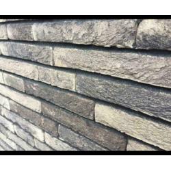 2 x pallet met 888 stuks Lithium gevelstenen. Ca 240x90x40
