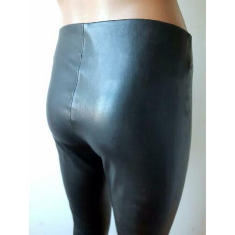 Pu leer stretch broek, mt 36 TREND one