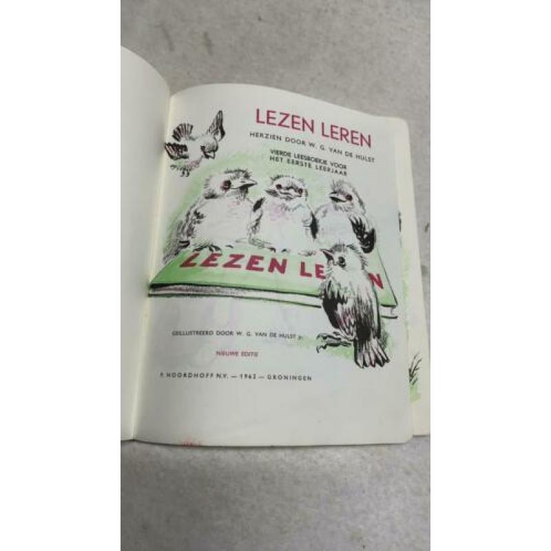 Oud boek Leren lezen door W G van de Hulst