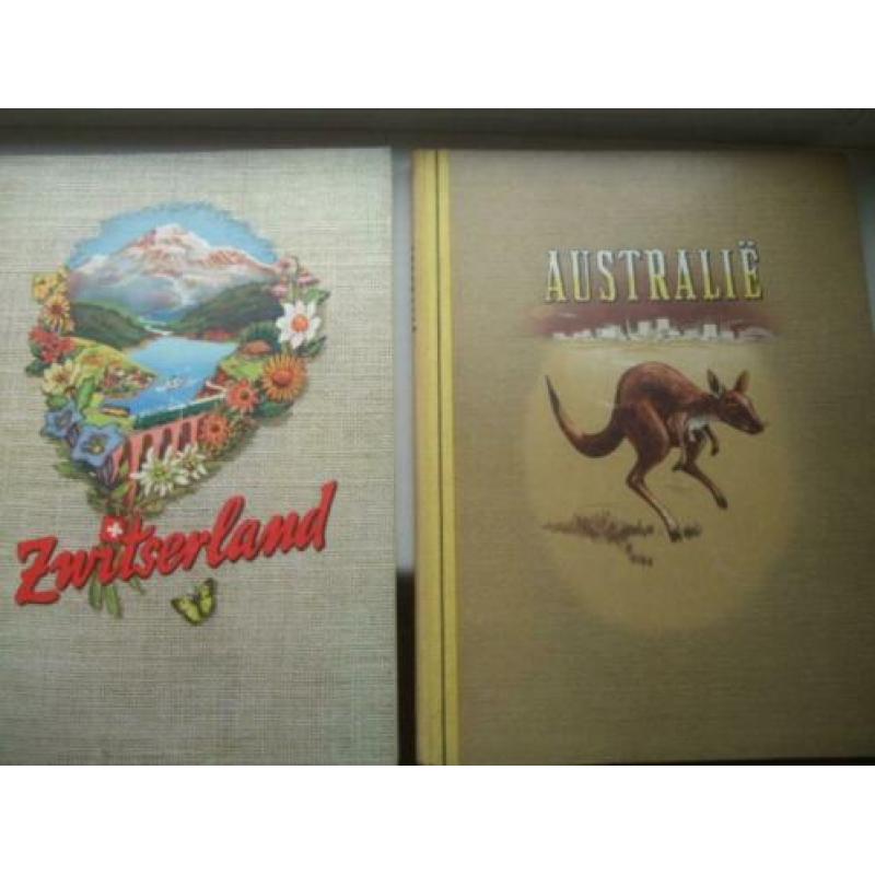 Diverse oude Verkade albums en landen boeken