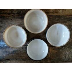 HK Living 70's medium schaaltjes set van 4 keramiek