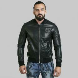 Philipp Plein bomber jack leren jas Serge maat M nieuw
