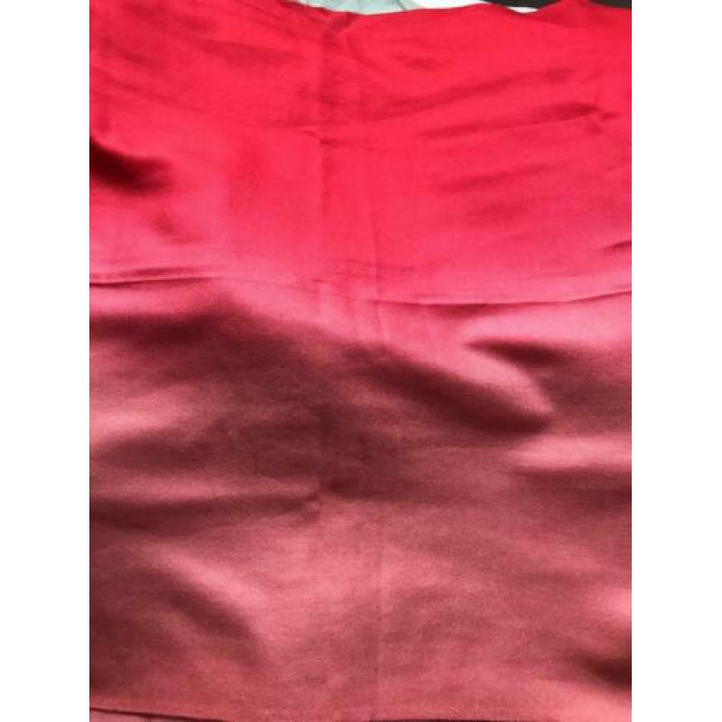 Cashmere / zijde sjaal rood roze nieuw