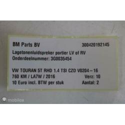 Lagetonenluidspreker portier LV of RV VW Touran 5T 3G0035454