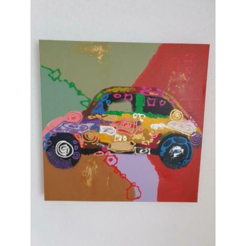 Te koop: Olieverf schilderij, VW KEVER