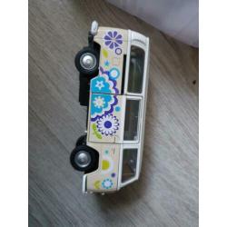 creme wit welly volkswagen vw t2 flower power bloem
