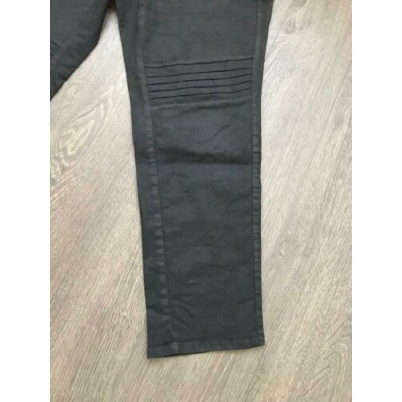 Dames broek zwart leatherlook, grote maat, Samoon Mt 48