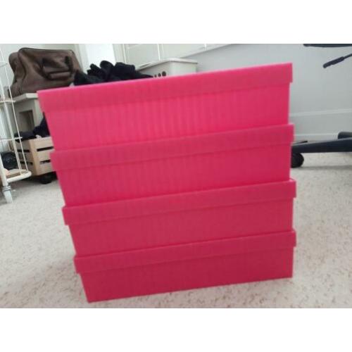Opberg boxen roze