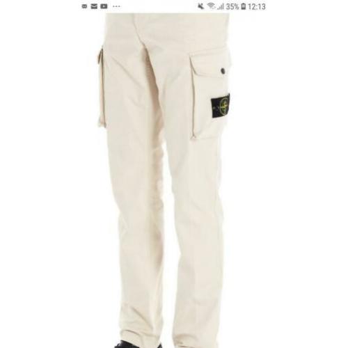 Broek met zakken stone island.