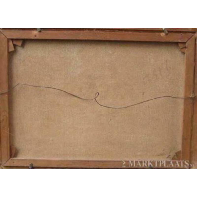 = JAN KNIKKER = landschap met visser en dorp==