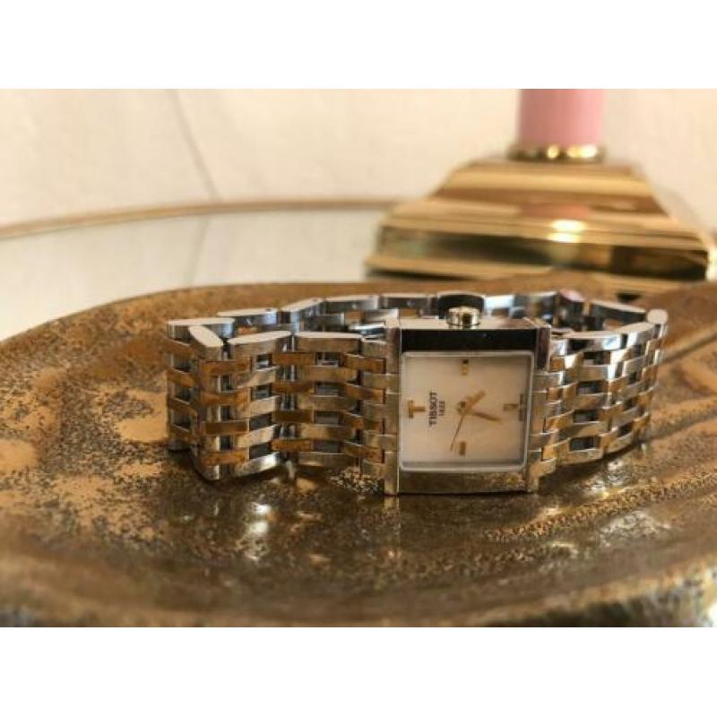 Tissot dameshorloge vintage horloge rvs goud