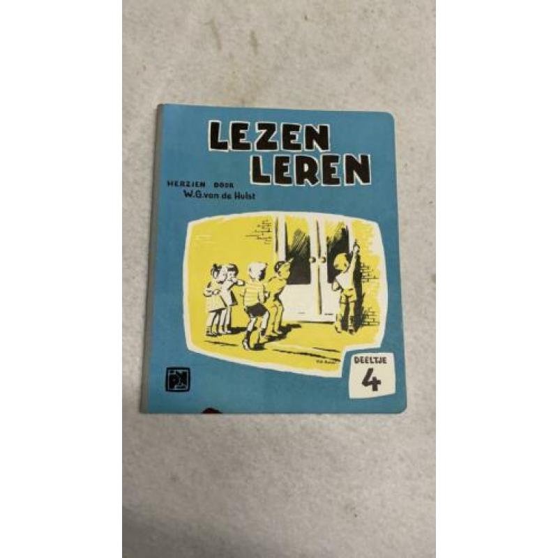 Oud boek Leren lezen door W G van de Hulst