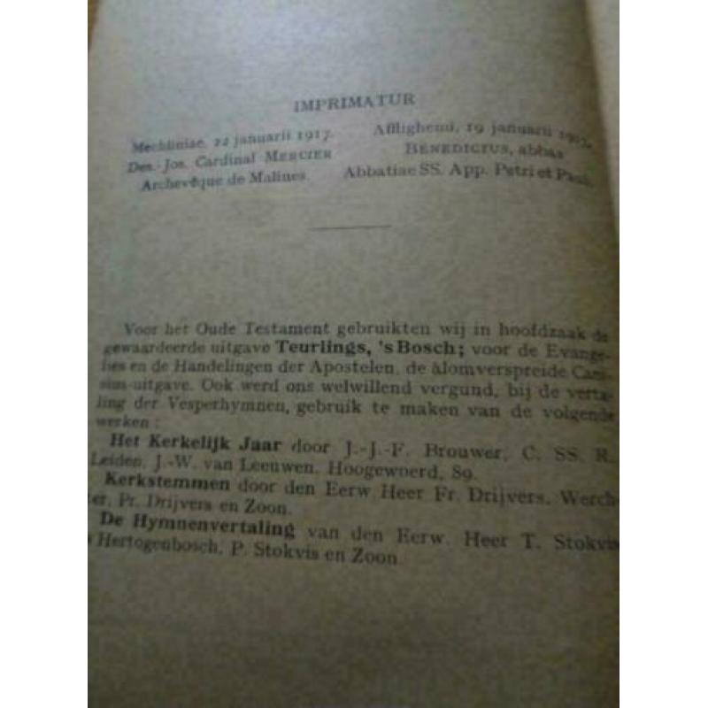 het zondags verperale uit 1916-1917