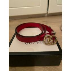 Originele gucci riem rood met ribbellogo