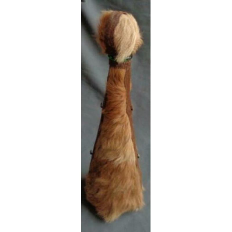 vintage VETROPELLE MONTELUPO FIORENTINO fles H40xO12cm LEATH