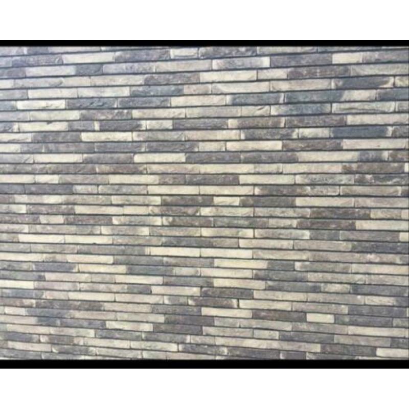 2 x pallet met 888 stuks Lithium gevelstenen. Ca 240x90x40