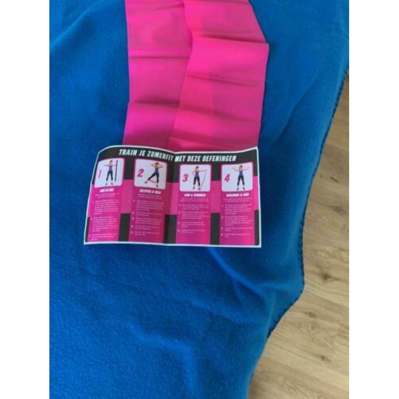 Fuchsia roze Fitness Elastiek Ongebruikt