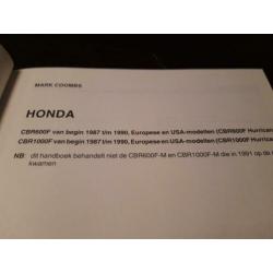 Honda CBR 600 en 1000 1987 1990 Peters handboek werkplaats