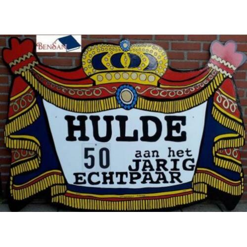 huwelijksbord 50 jaar getrouwd xxl huren bensan enter