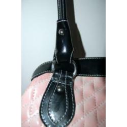 NIEUWE VERA PELLE leren, lederen handtas, tas, leer, roze