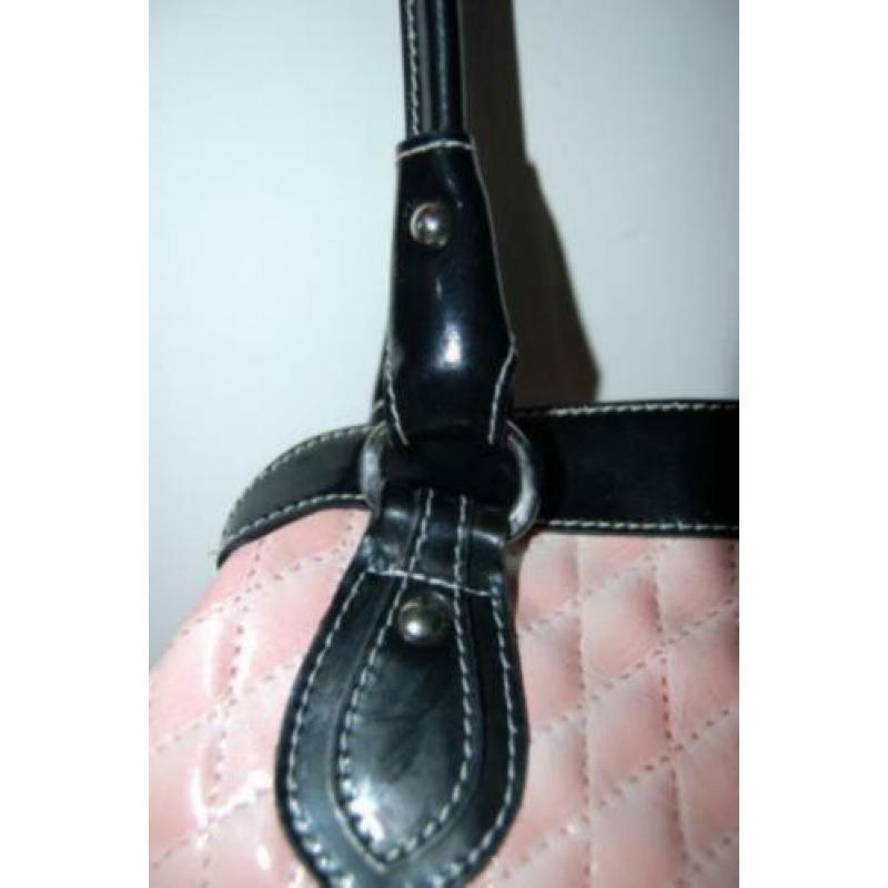 NIEUWE VERA PELLE leren, lederen handtas, tas, leer, roze